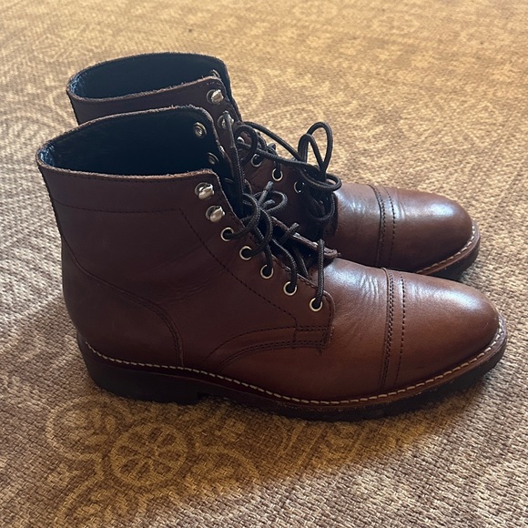 Thursday Brown Leather Men's Boots - Picture 4 of 4